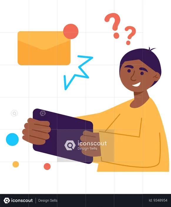 Mail communication  Illustration