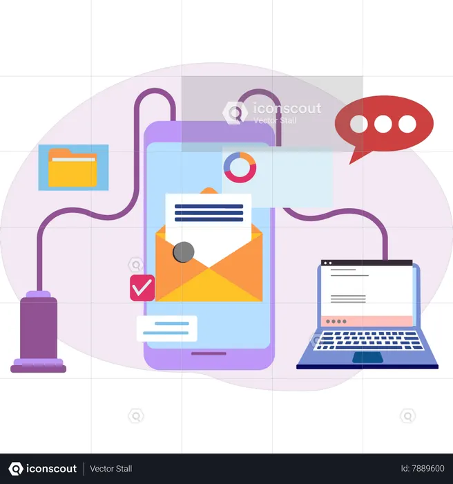 Best Mail has been opened Illustration download in PNG & Vector format