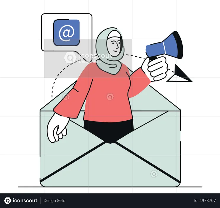 Mail Marketing  Illustration