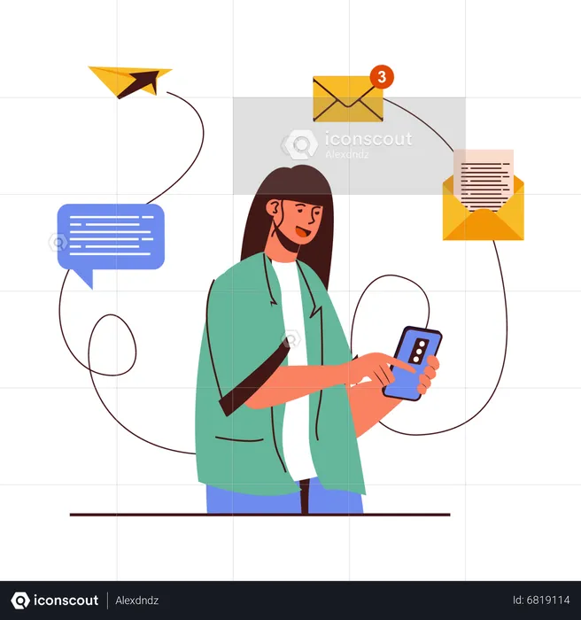 Mail Marketing  Illustration