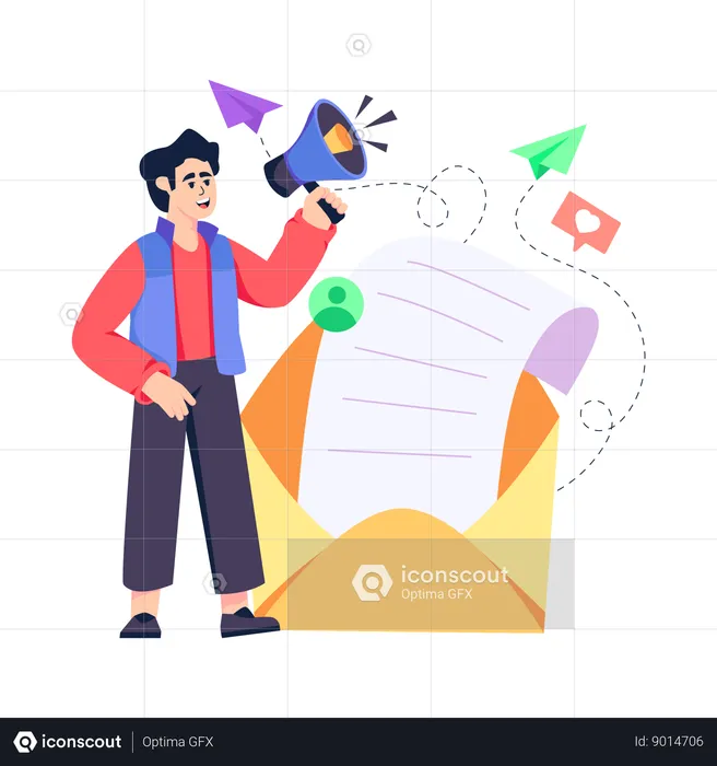 Mail Marketing  Illustration