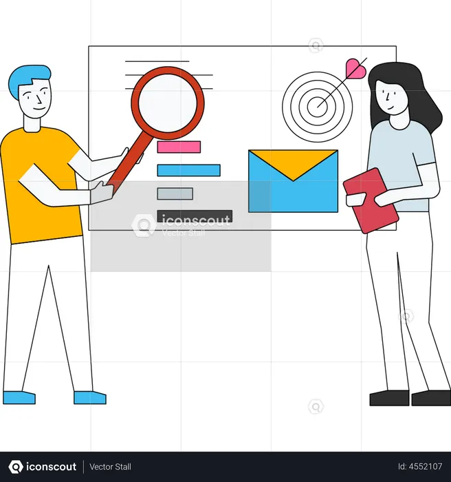 Mail marketing  Illustration