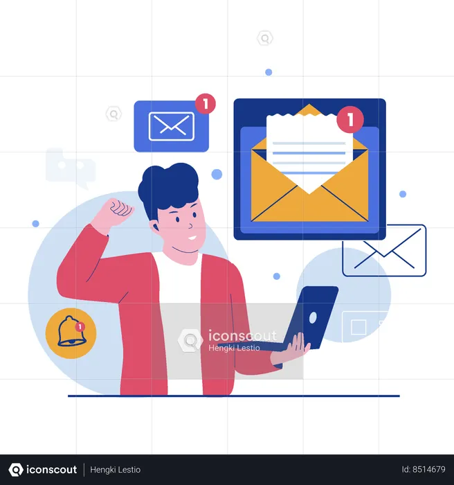 Mail notification  Illustration