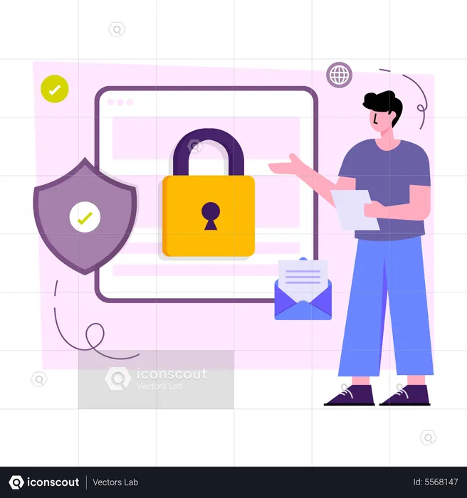 Mail Security  Illustration