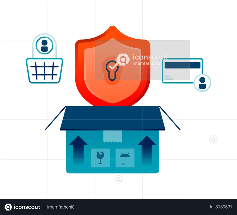 Maintaining product package security  Illustration