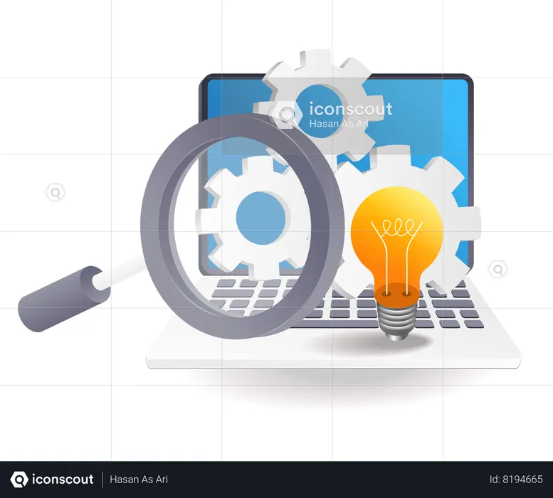 Système d'idées d'analyse de maintenance  Illustration