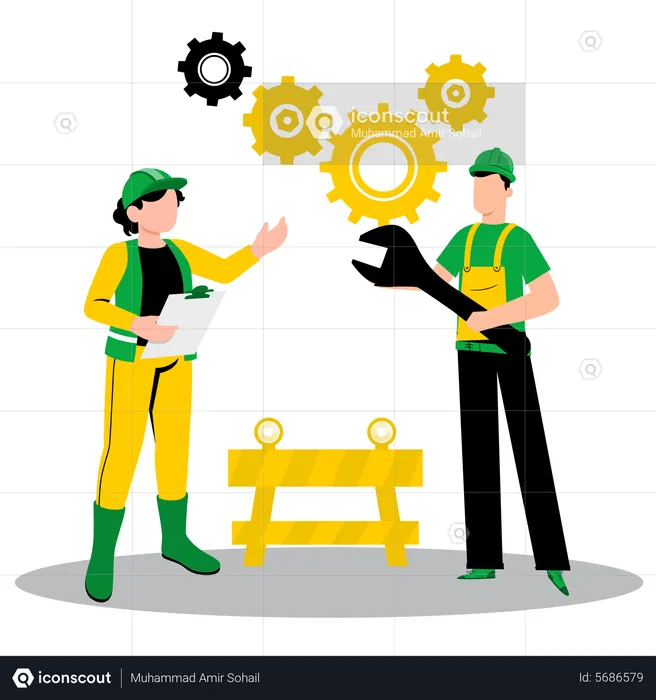 Maintenance  service  Illustration