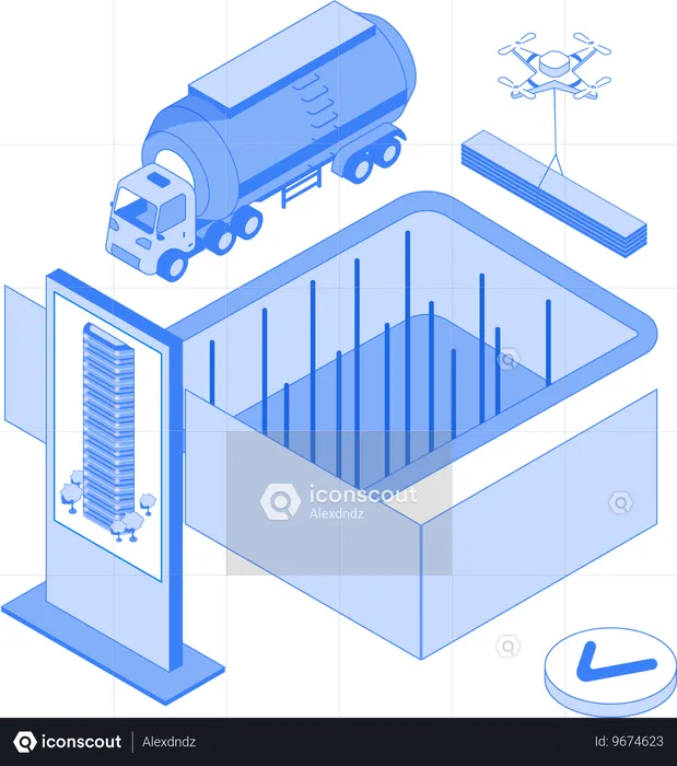 Chantier de construction de maisons  Illustration