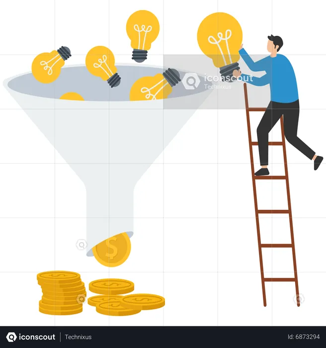 Make money idea  Illustration