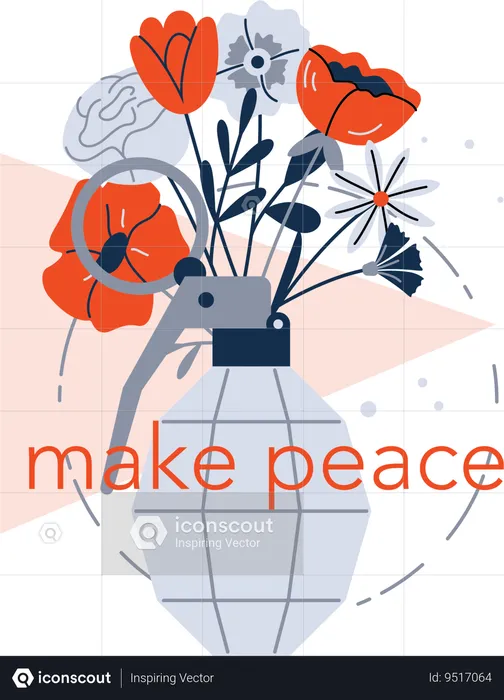 Make peace  Illustration