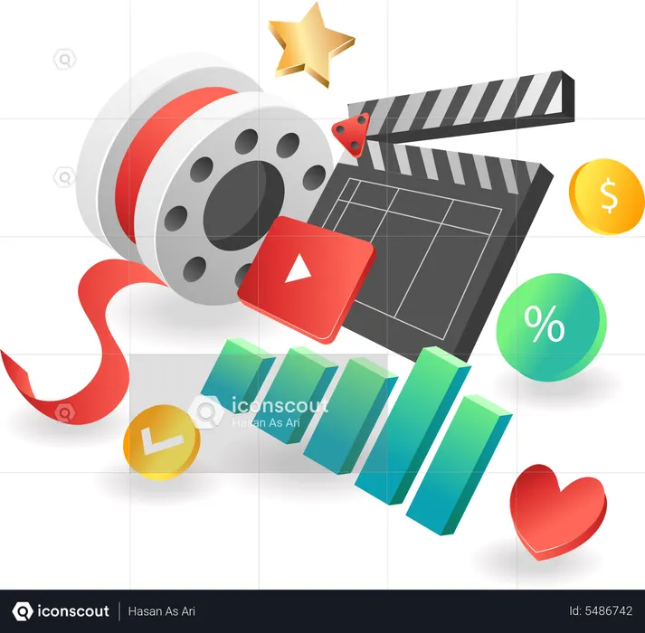 Make Videos For Digital Marketing  Illustration