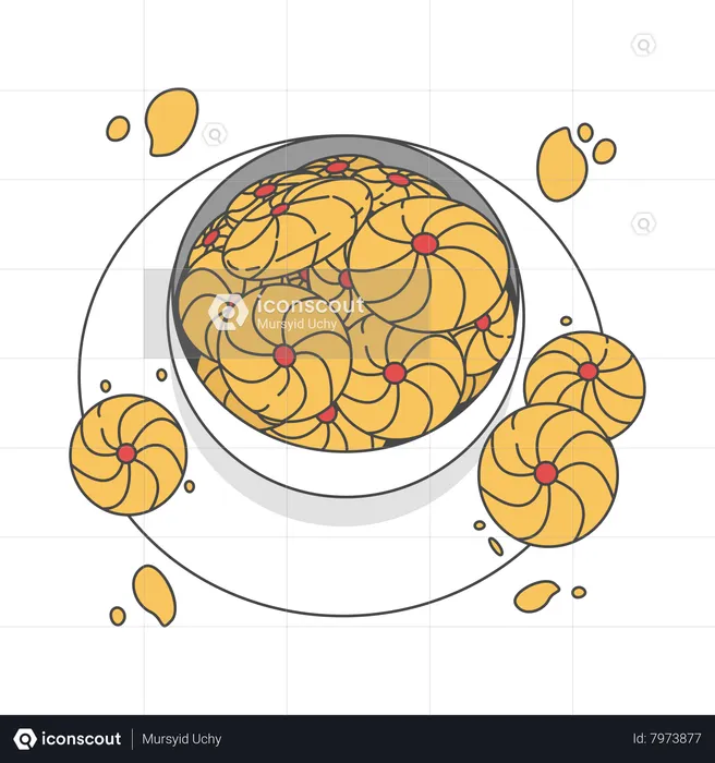 Making cake  Illustration