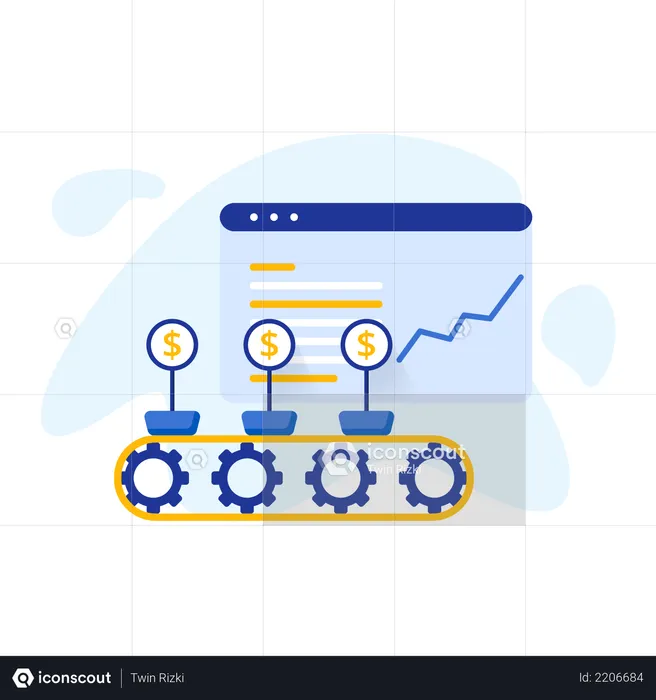 Making Money  Illustration