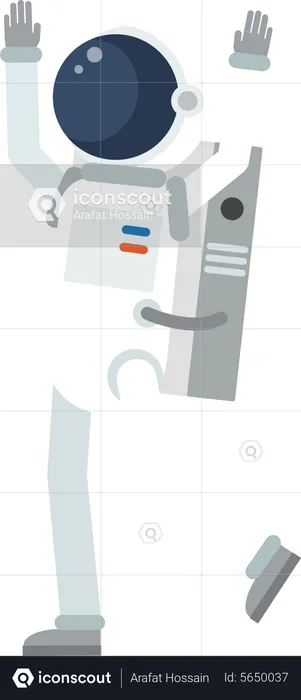 Male Astronaut  Illustration