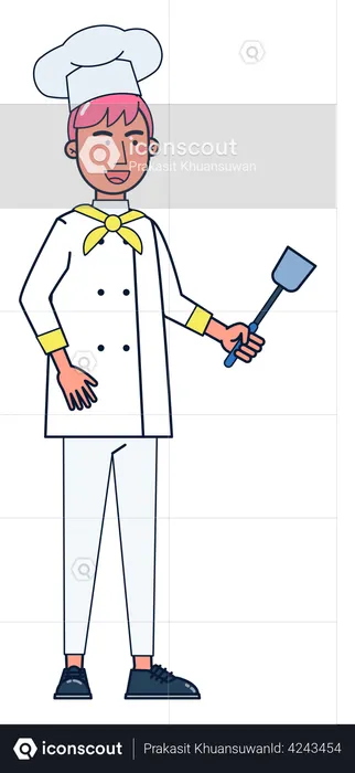 Male Chef  Illustration