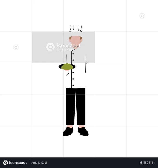 Male chef  Illustration