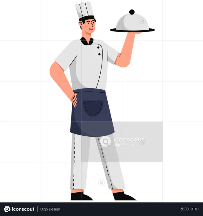 Male Chef  Illustration