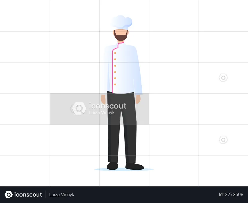 Male chef  Illustration