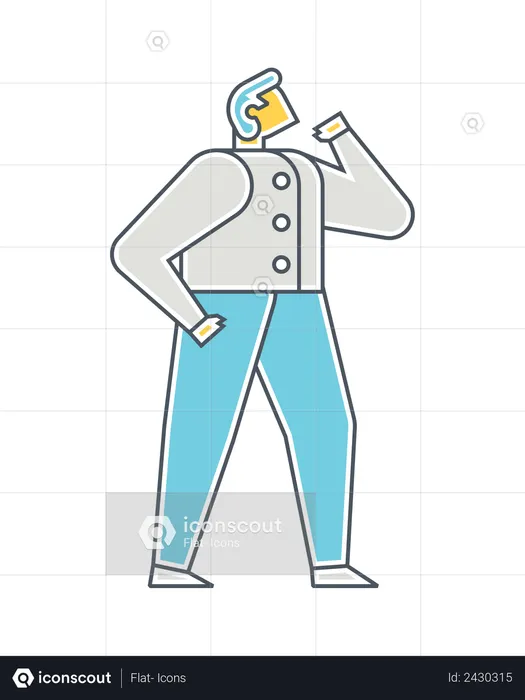 Male choreographer  Illustration