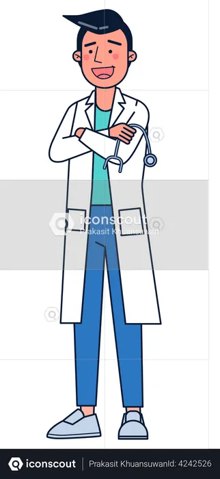 Male doctor  Illustration