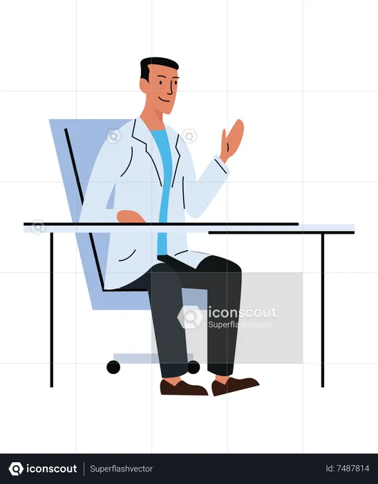 Male Doctor  Illustration