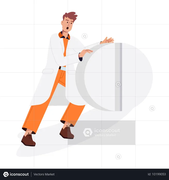 Male Doctor with medicine  Illustration