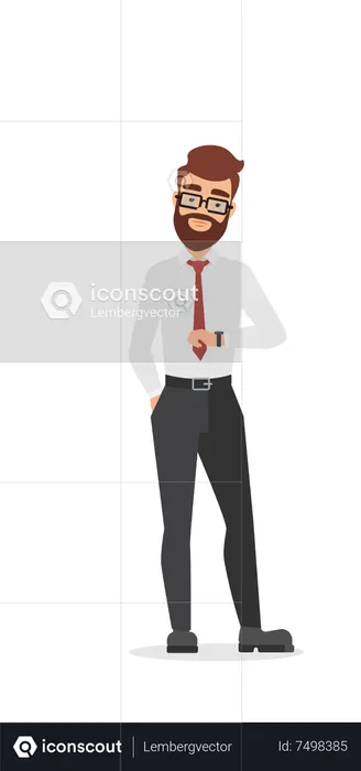 Male Employee  Illustration