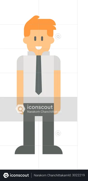 Male employee  Illustration