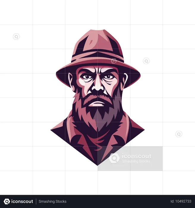 Male Farmer  Illustration