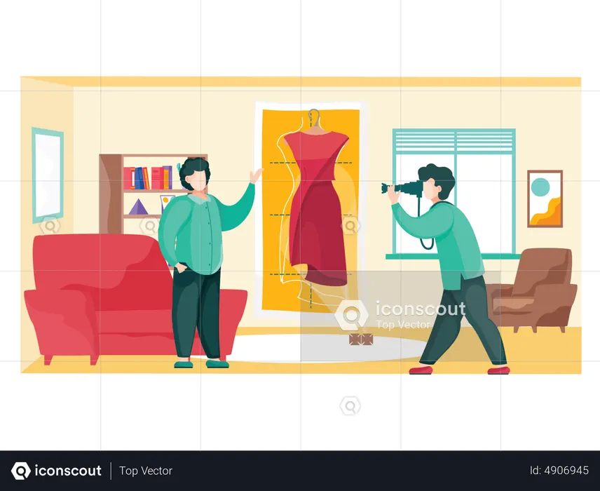 Male Fashion Stylist  Illustration
