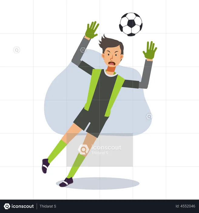 Male Goalkeeper  Illustration