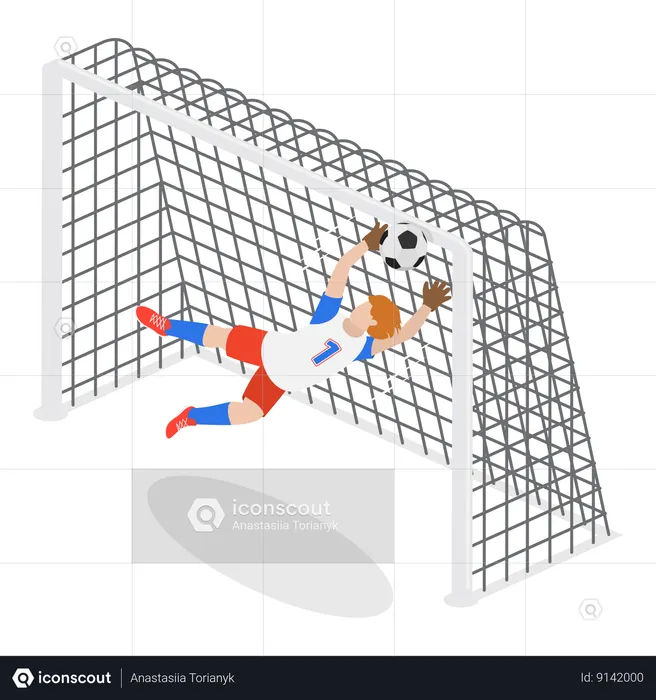 Male Goalkeepers  Illustration