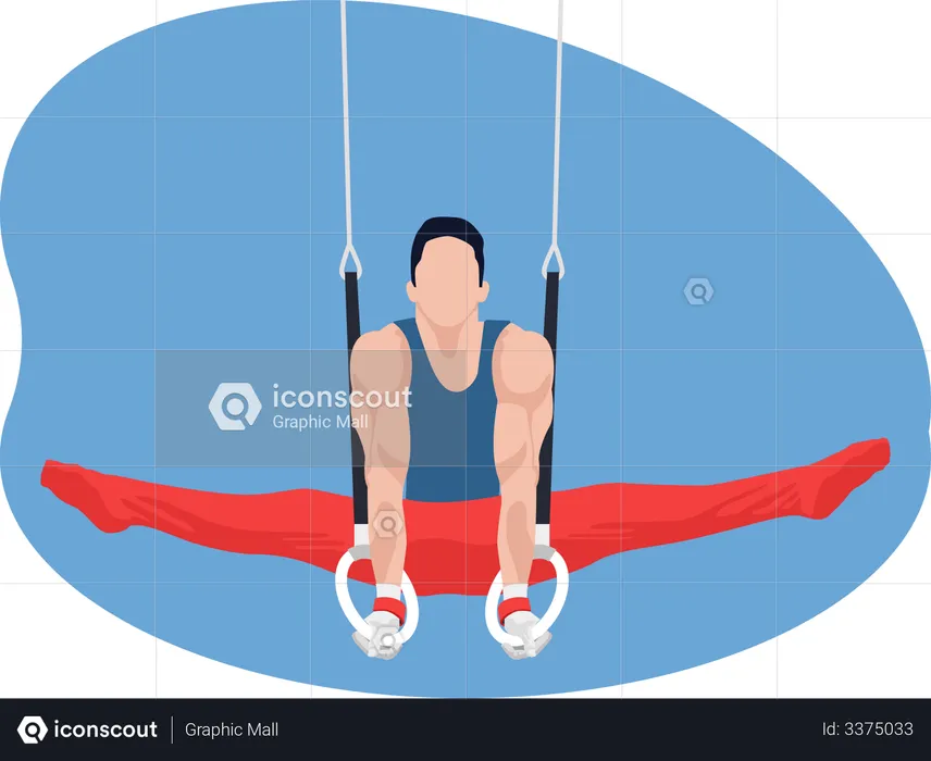 Male gymnast  Illustration
