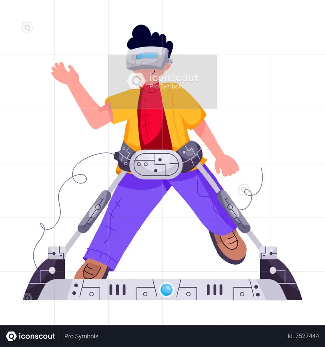 Male Human Robot  Illustration
