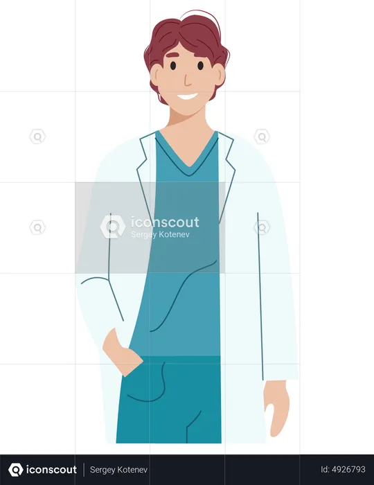 Male Nurse  Illustration