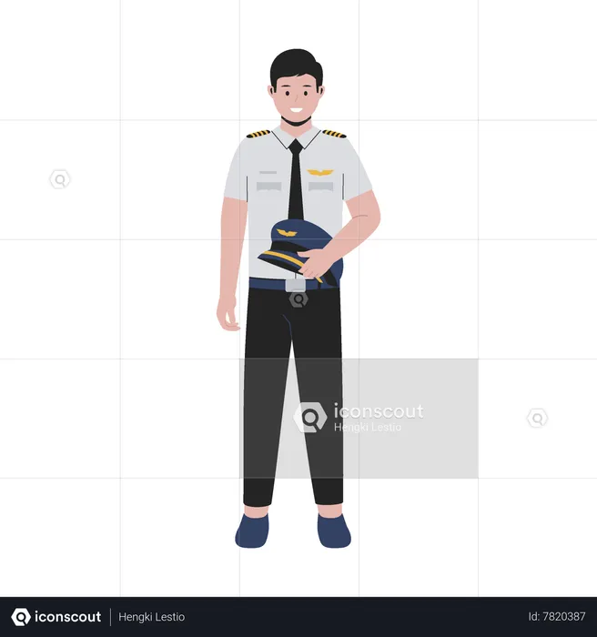Male pilot  Illustration