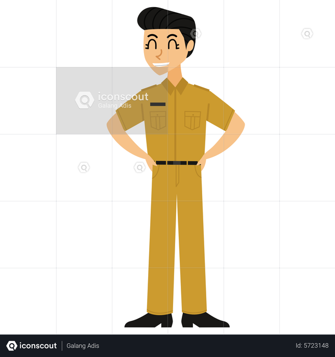 Best Premium Male School teacher standing Illustration download in PNG ...