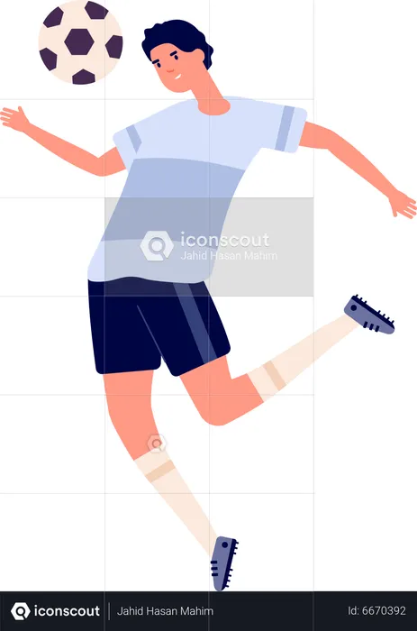 Male Soccer Player  Illustration