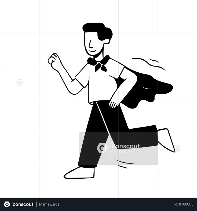 Male superhero  Illustration