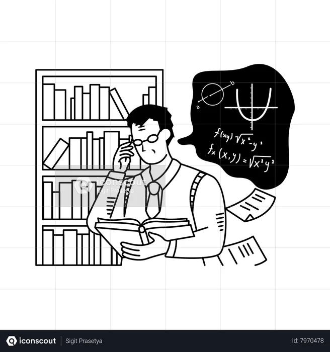 Male teacher  Illustration