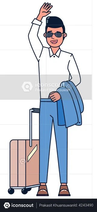 Male travller  Illustration