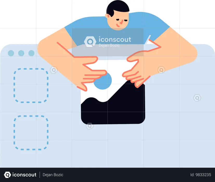 Male UI Designer  Illustration