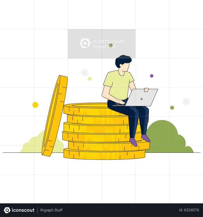 Man Accountant  Illustration