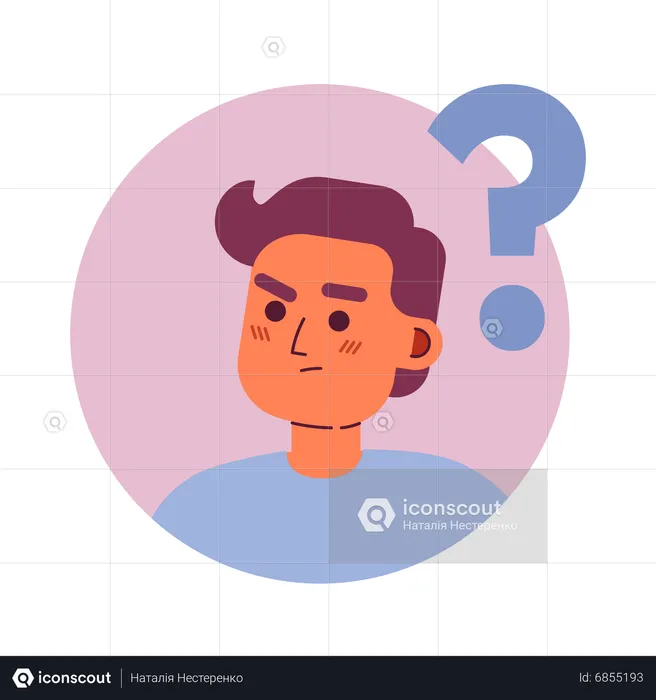 Man asking question  Illustration