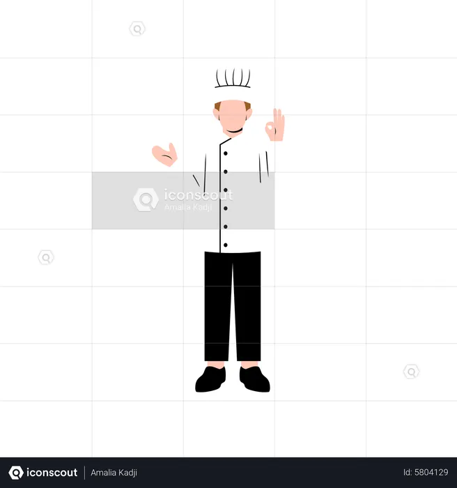 Man chef  Illustration