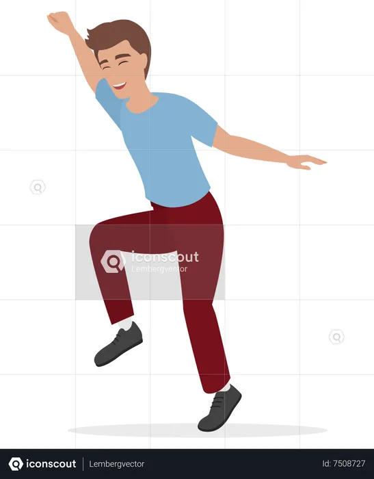 Man Dancing  Illustration