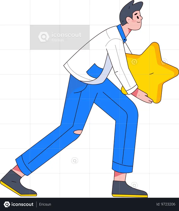 星を持つ男  イラスト