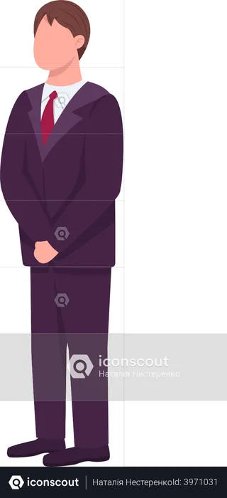 Man in formal suit  Illustration