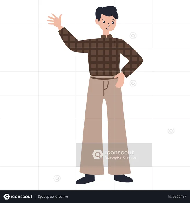 Man in Vintage Suit  Illustration