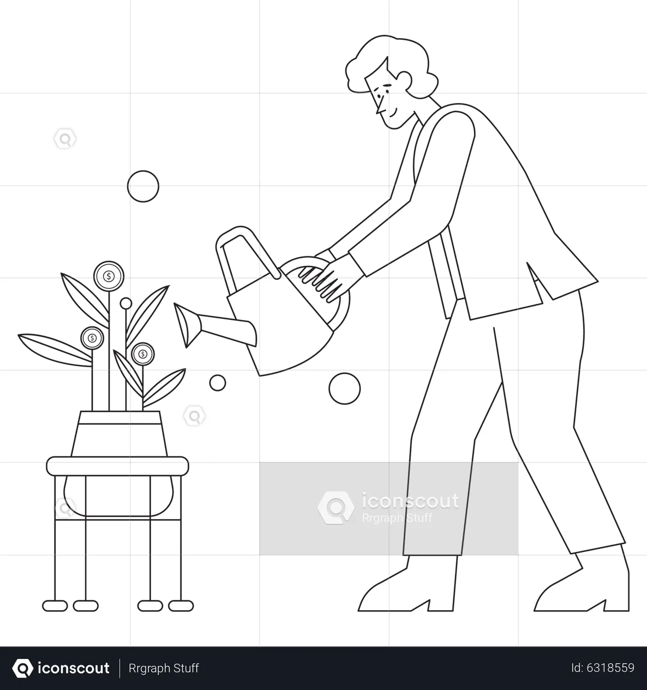 best-man-investing-money-illustration-download-in-png-vector-format